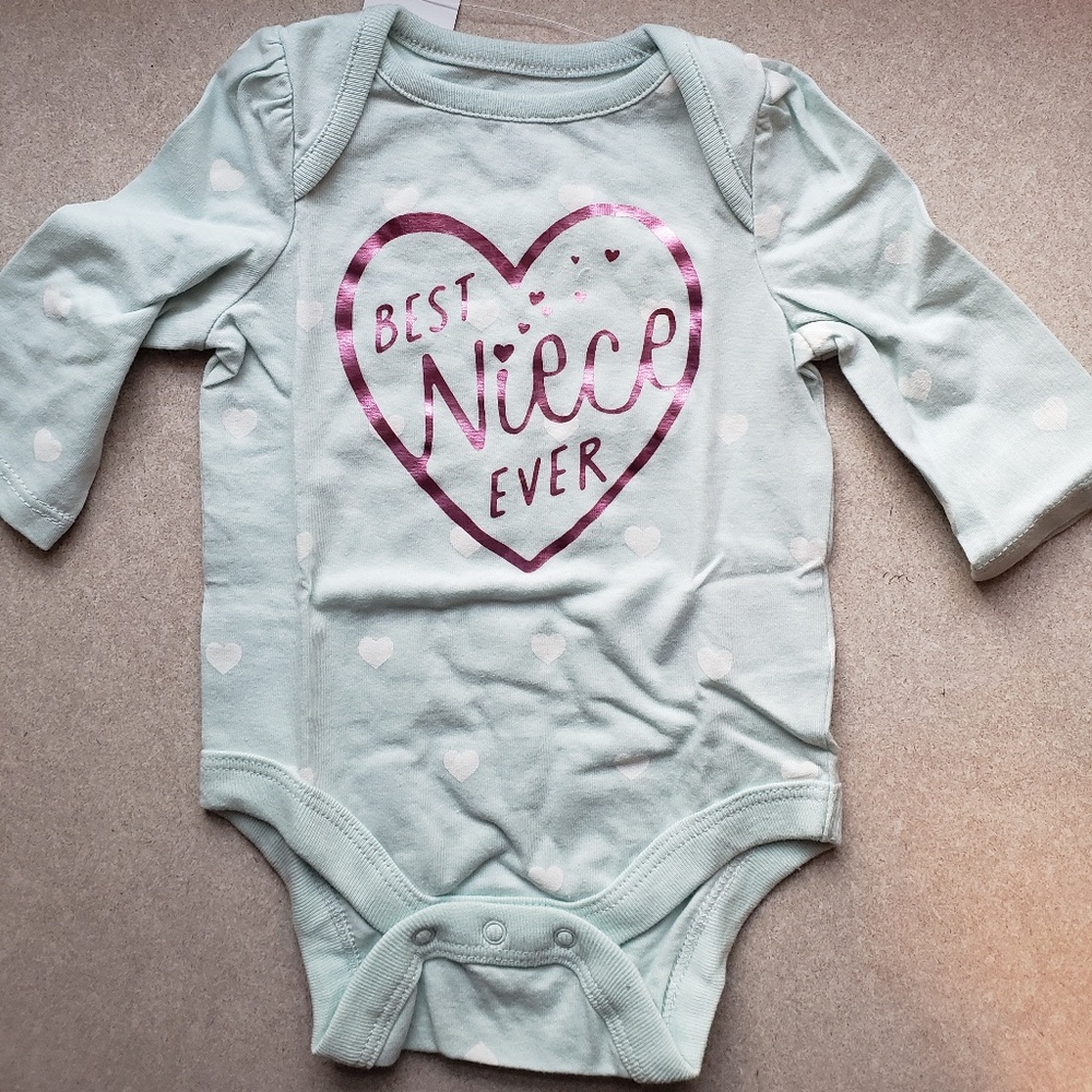 NWT Baby Gap Best Niece Ever 0-3 months Bodysuit